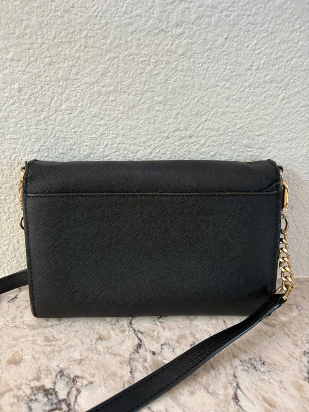 Tory Burch Emerson Chain Wallet Crossbody Bag in Black